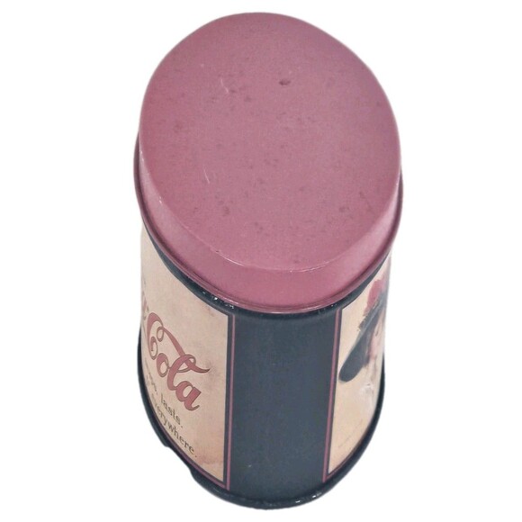 Coca-Cola Tin Vintage Victorian Theme Canister oval shape - Picture 4 of 6